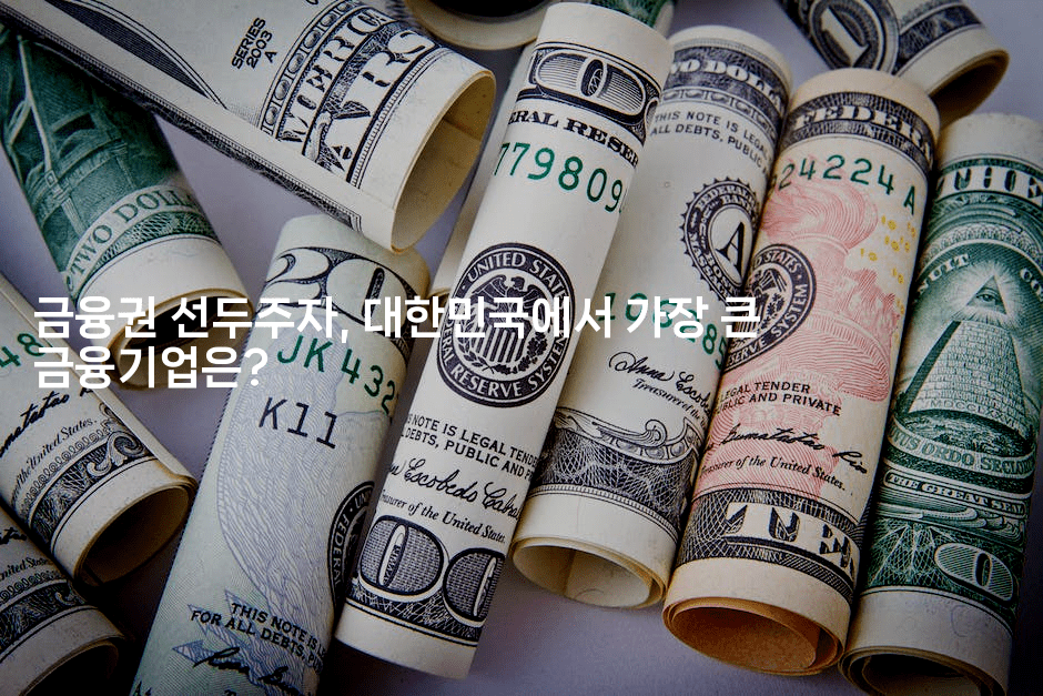 금융권 선두주자, 대한민국에서 가장 큰 금융기업은?
-나무꼬