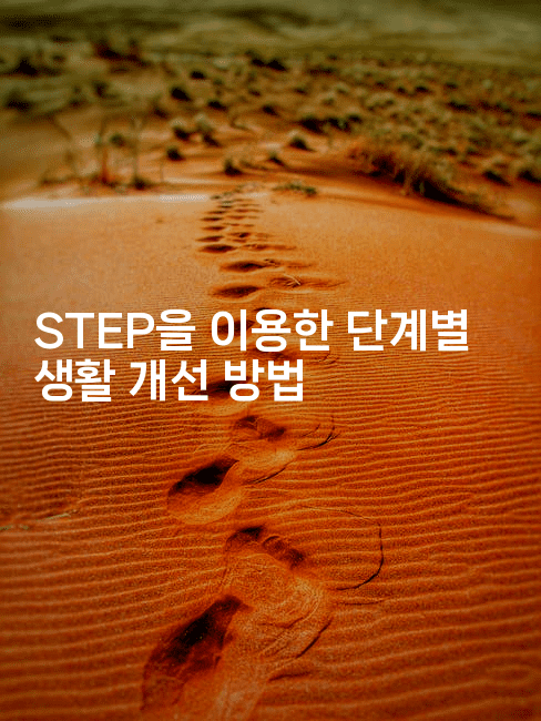 STEP을 이용한 단계별 생활 개선 방법-나무꼬