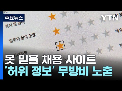 채용 정보 사이트, '허위 정보'에 무방비…구직자들 '혼란' / YTN