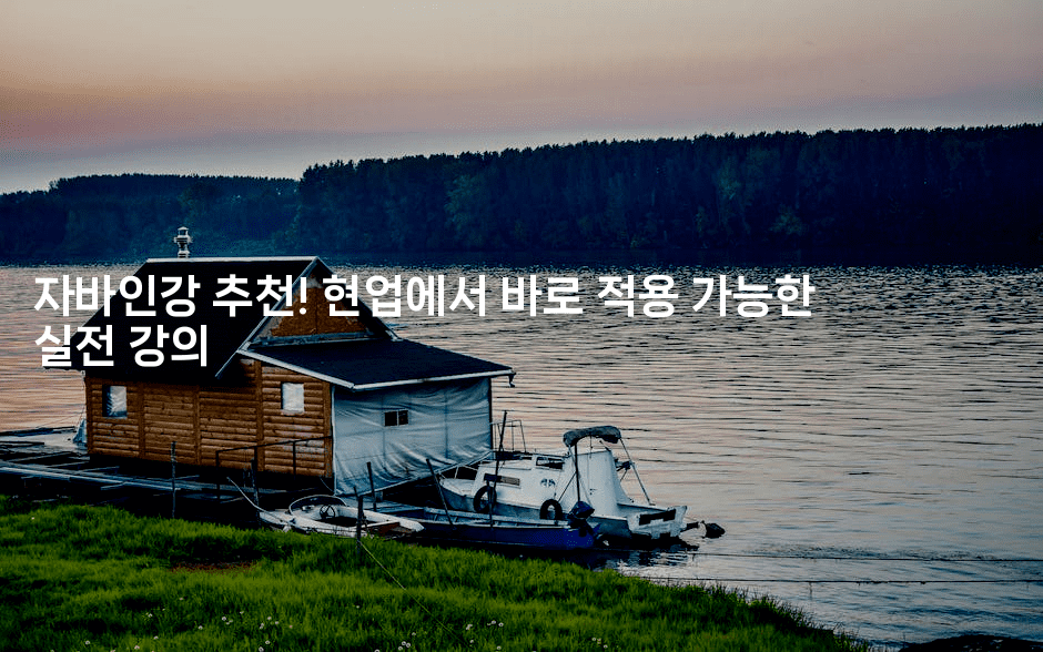 자바인강 추천! 현업에서 바로 적용 가능한 실전 강의-나무꼬