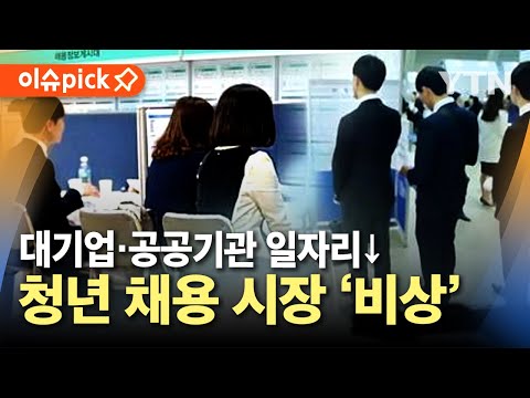 [이슈픽] 대기업·공공기관 등 청년층 선호 일자리 감소...불황·무역전쟁 칼바람 / YTN