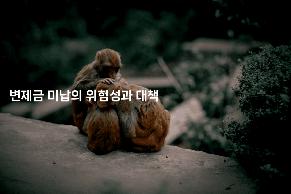 변제금 미납의 위험성과 대책-나무꼬